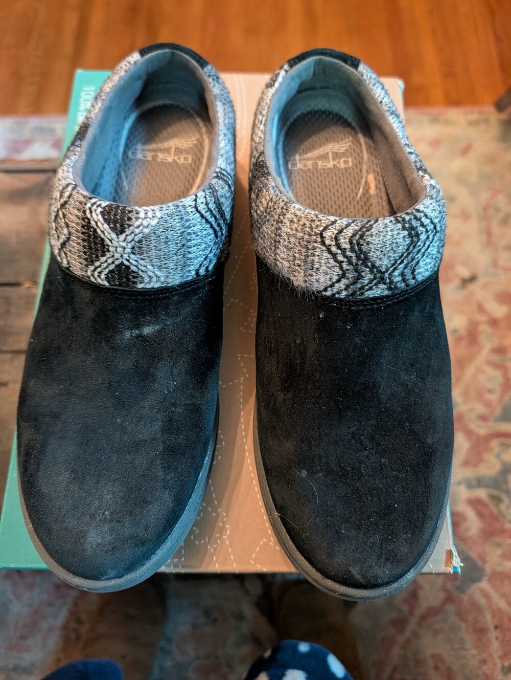 Dansko Brittany Suede Clogs, EU Size 40, black